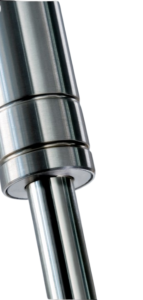 close-up of non-magnetic stainless steel gas spring