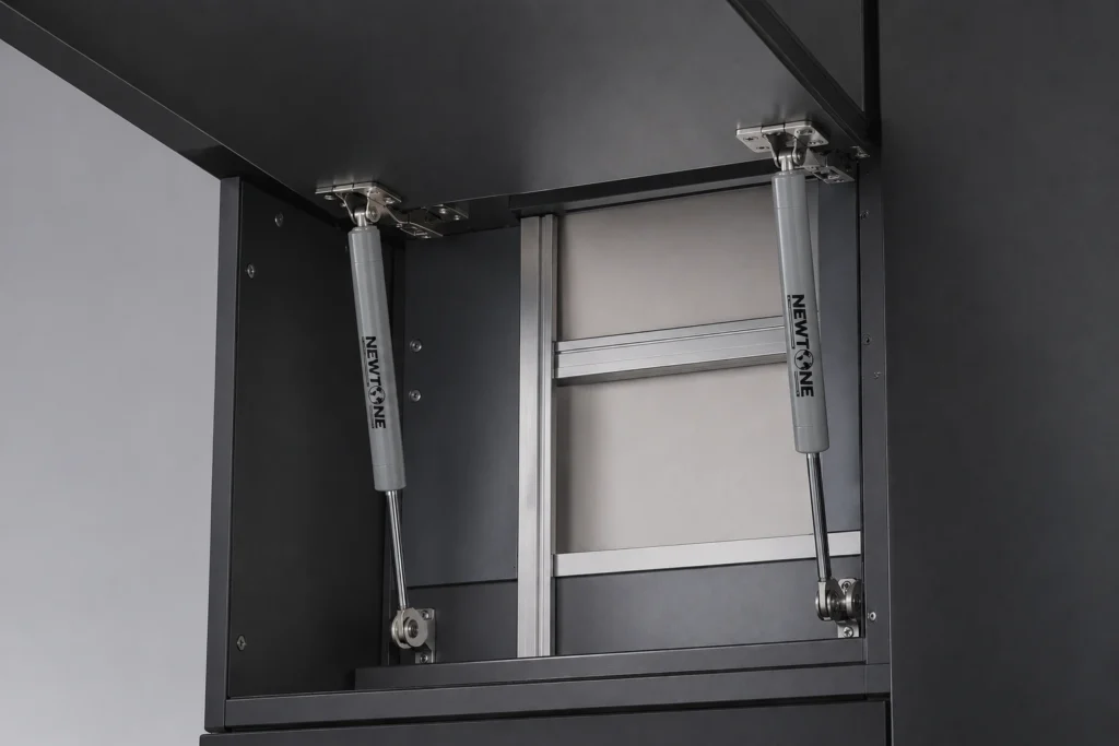 Gas Springs for Concealed Cabinets