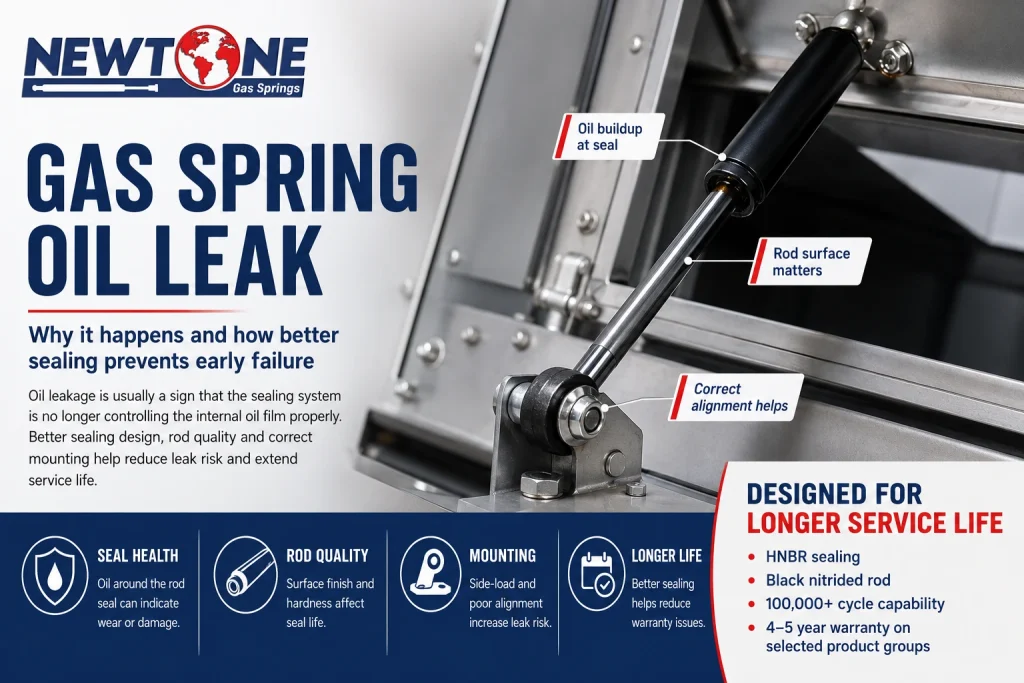 Gas Spring Oil Leak