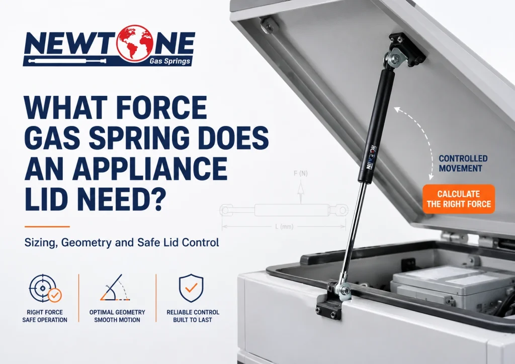 Gas Spring Force for Appliance Lid