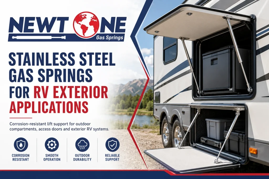 Gas Springs for RV Road Salt Exposure