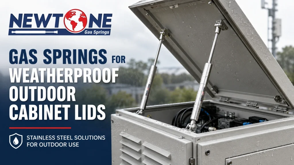 Gas Springs for Weatherproof Cabinet Lids