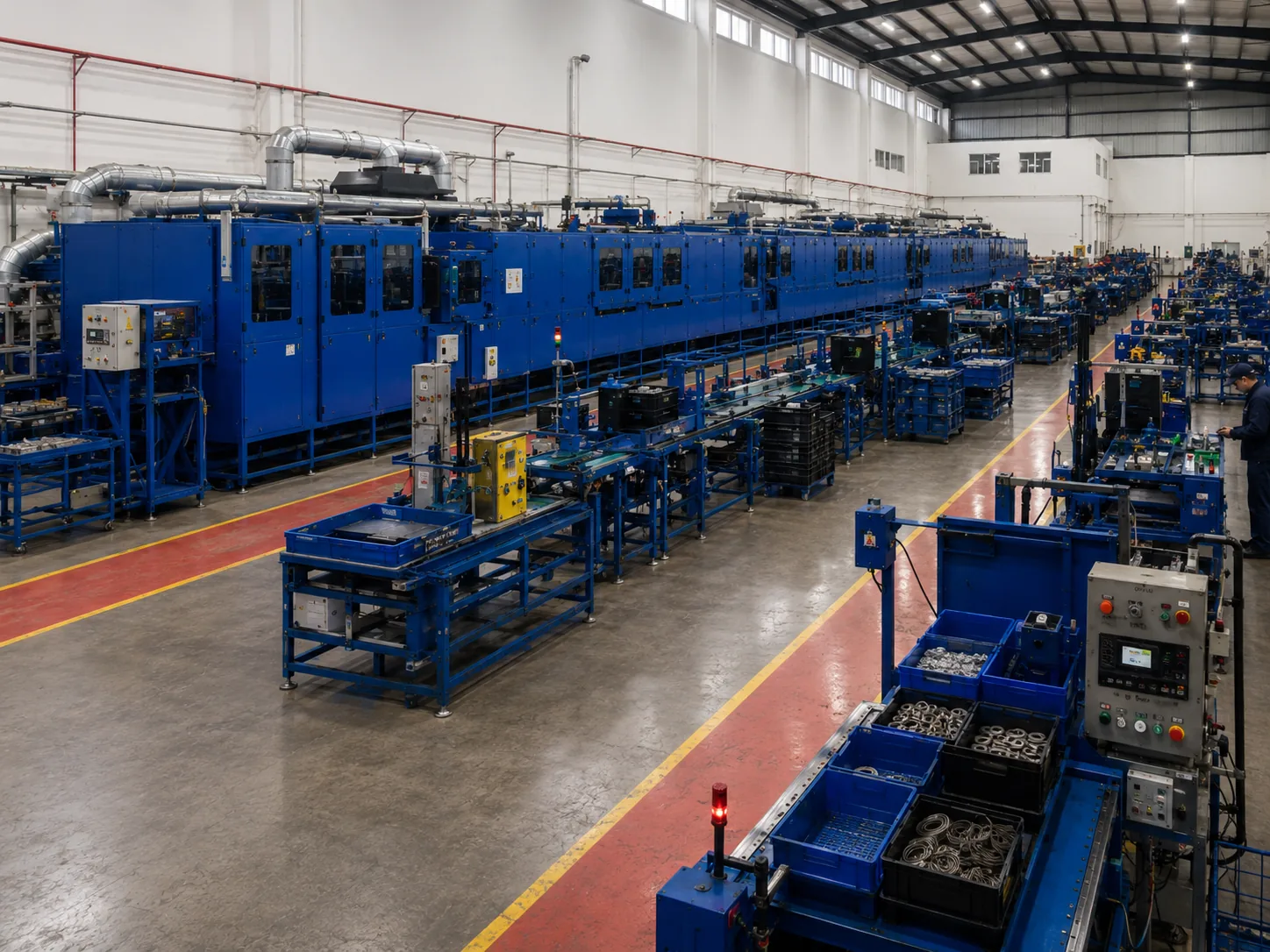 Gas spring manufacturing facility at Newtone Gas Springs in Istanbul